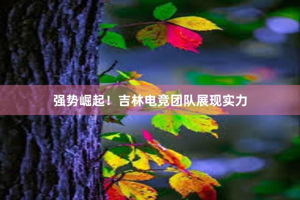 强势崛起！吉林电竞团队展现实力