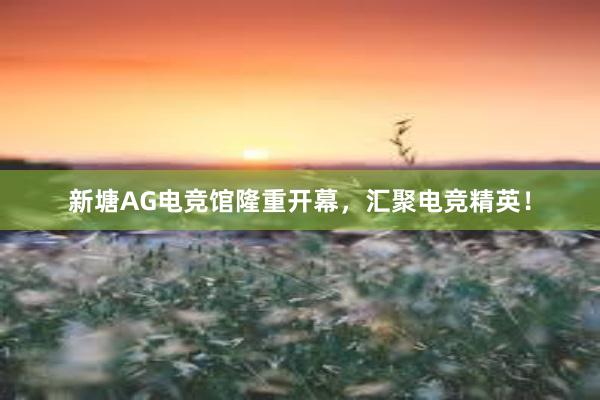 新塘AG电竞馆隆重开幕，汇聚电竞精英！